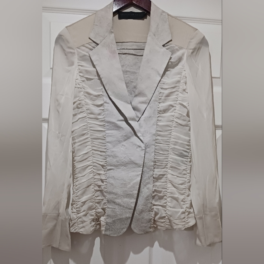 DONNA KARAN New York light grey blazer, size 6